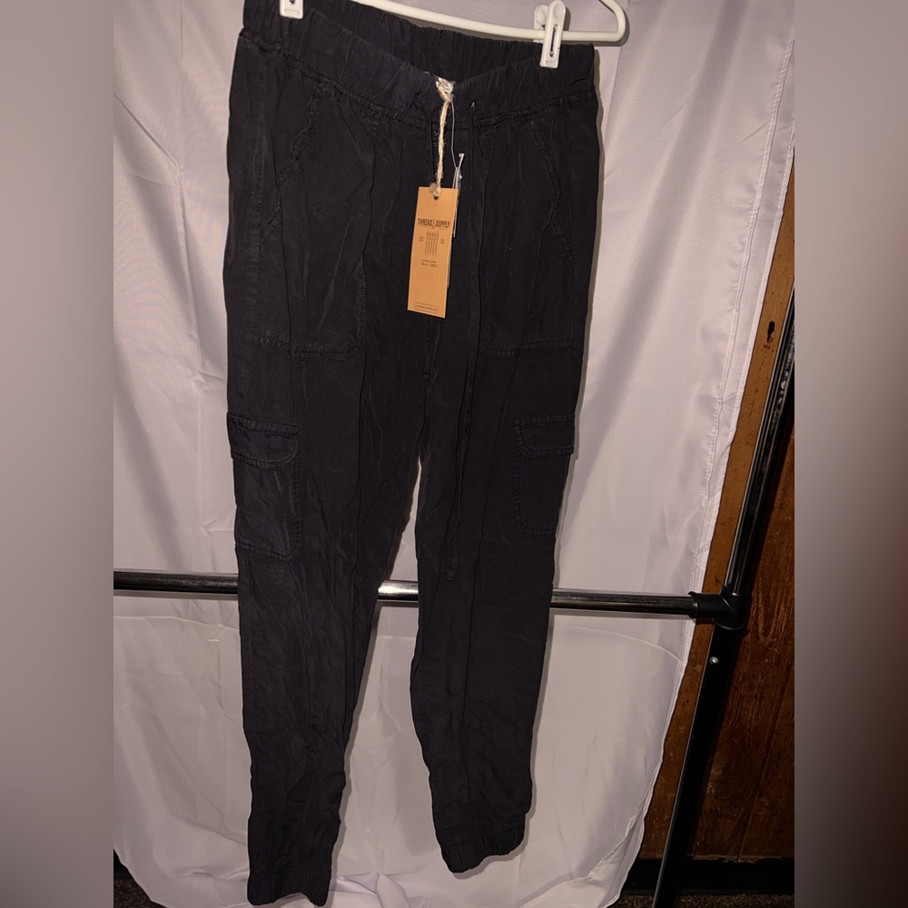 Black cargo pants